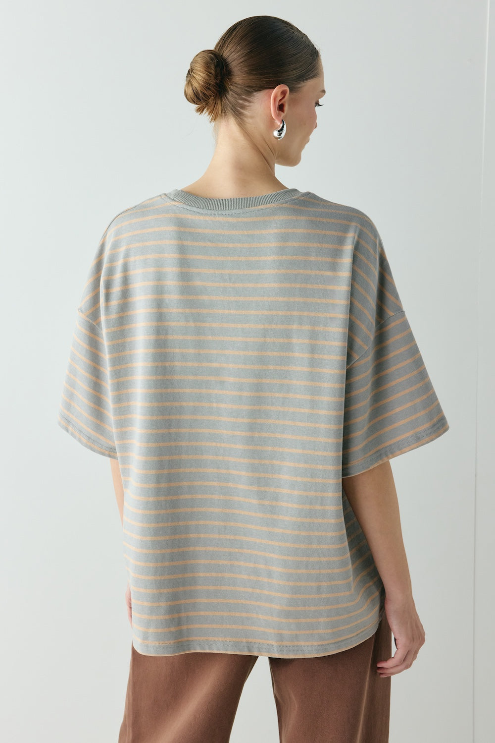 Willow Tee Apricot Stripe