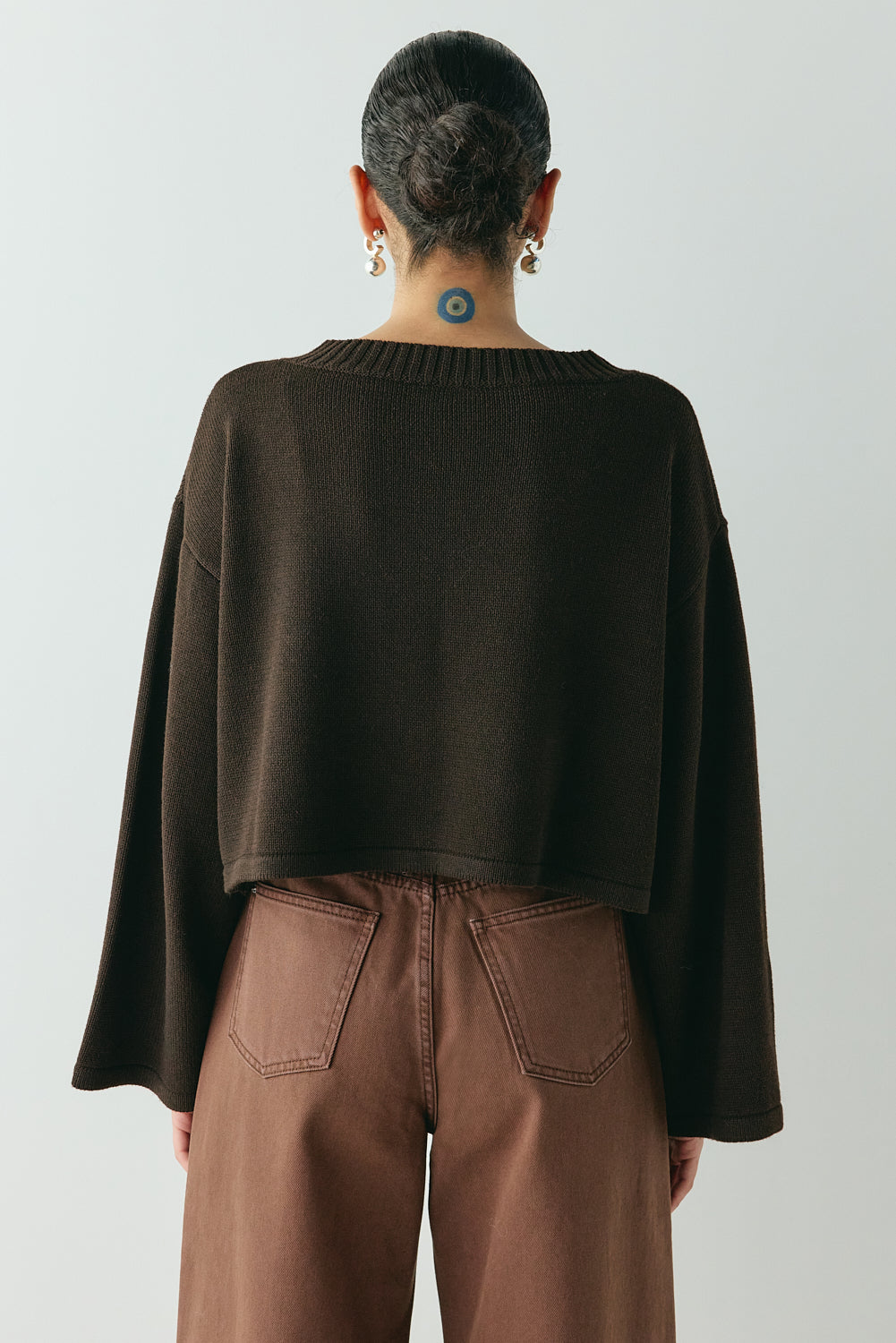 Tori Knit Cardigan Brown