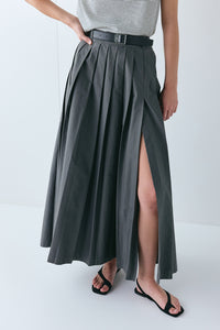 Delphi Maxi Skirt Charcoal