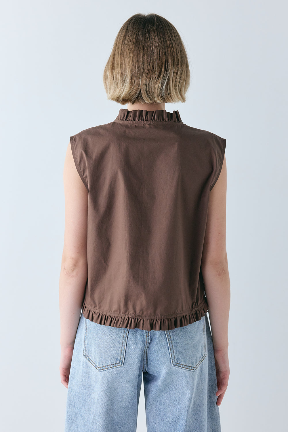 Phoebe Vest Top Chocolate