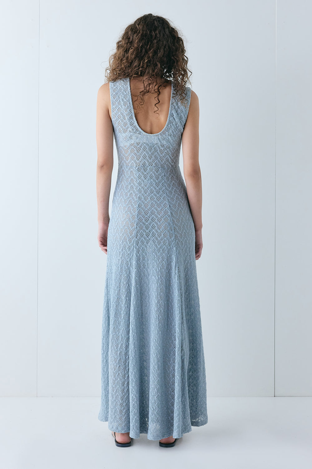 Caro Lace Maxi Dress Powder