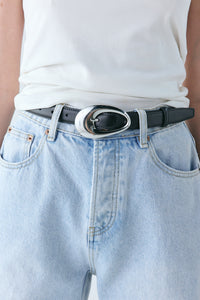 Alina Leather Belt Black