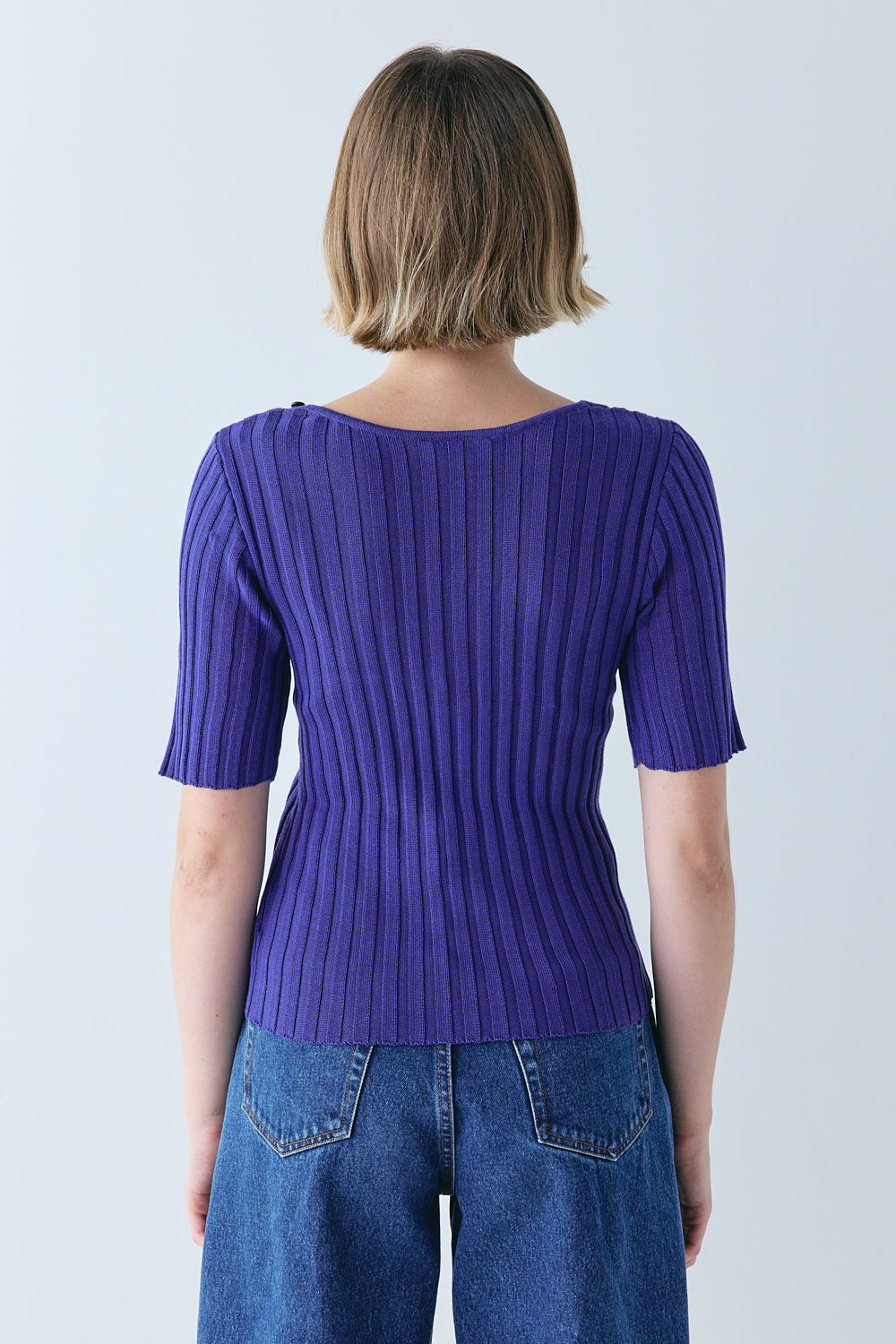 Elisa Knit Top Purple
