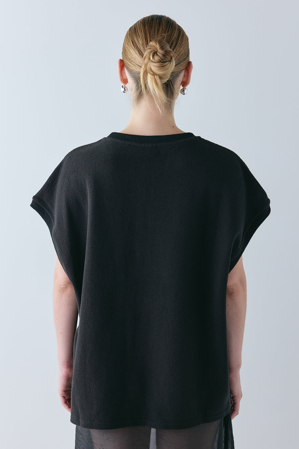 Lori Waffle Tank Black