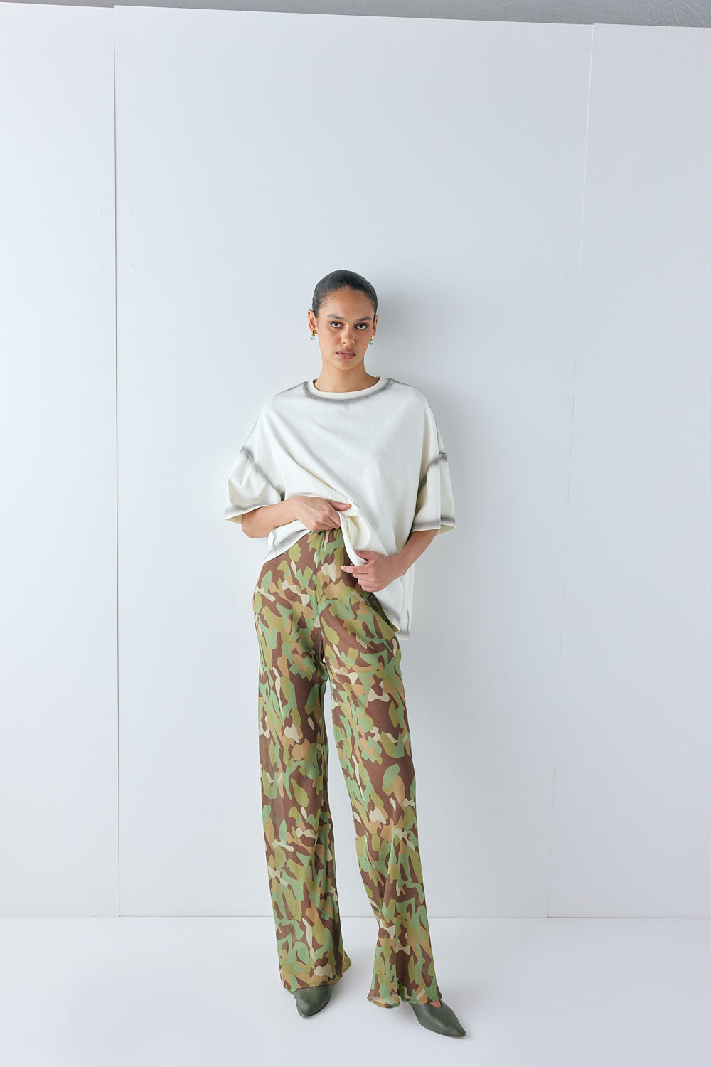 Remi Sheer Pants Camo