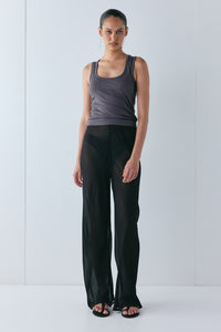 Remi Sheer Pants Black