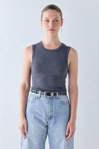 Mona Tank Charcoal