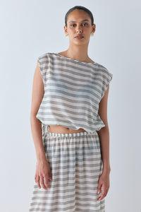 Nicola Sheer Top Stripe