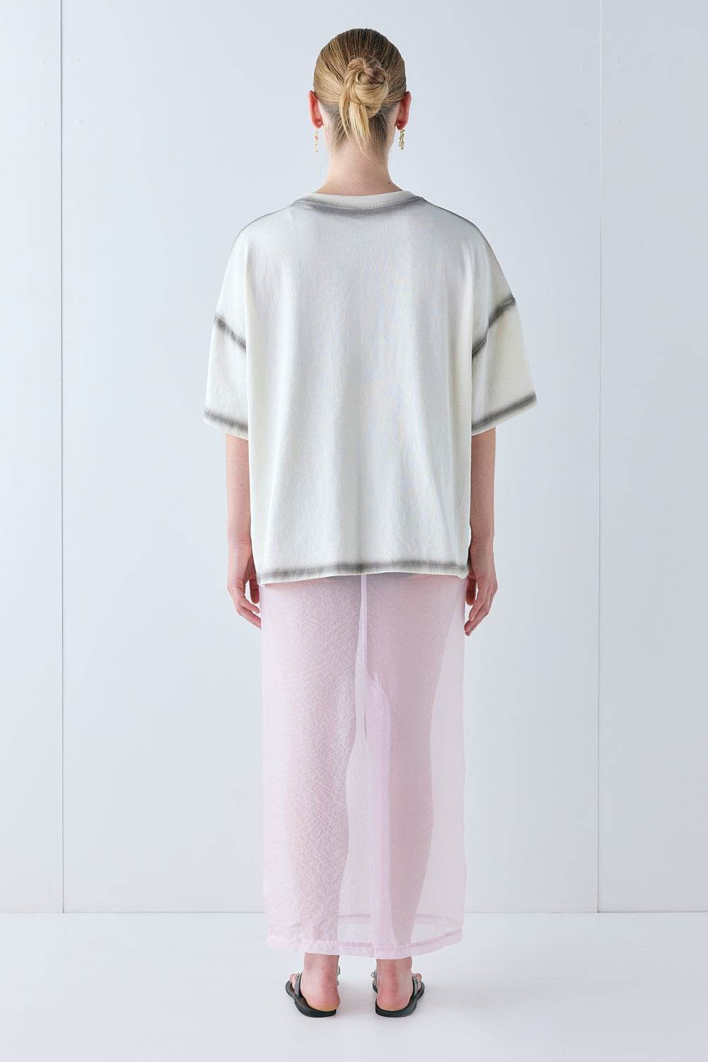 Devyn Sheer Midi Skirt Powder Pink