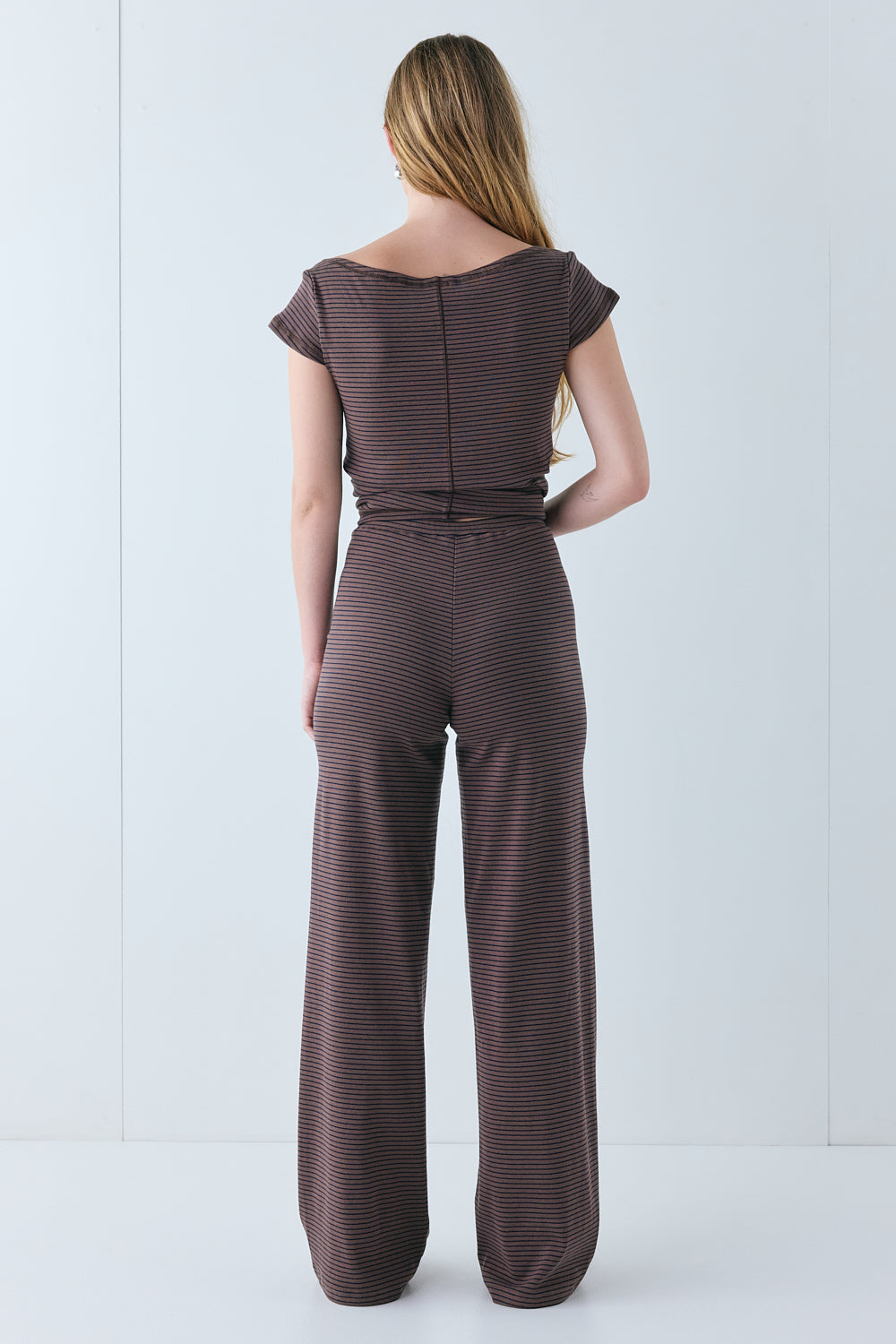 Macy Pants Brown Stripe