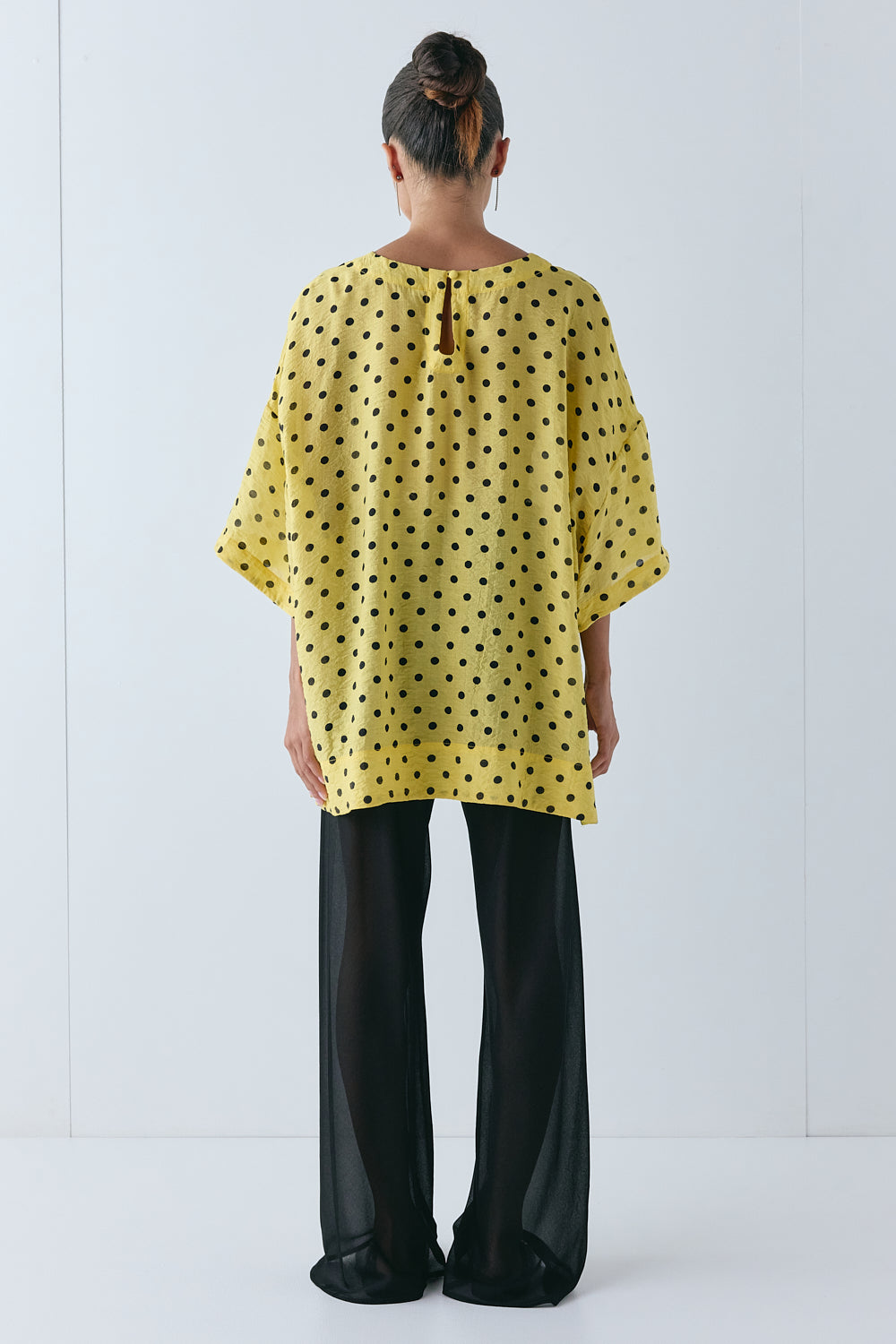 Esther Top Yellow Polka Dot