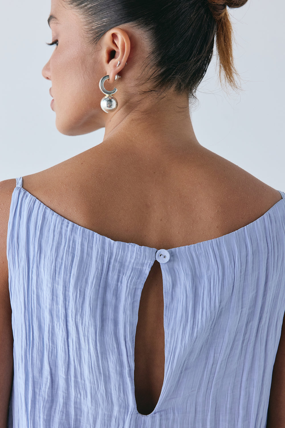 Indi Top Crinkle Blue