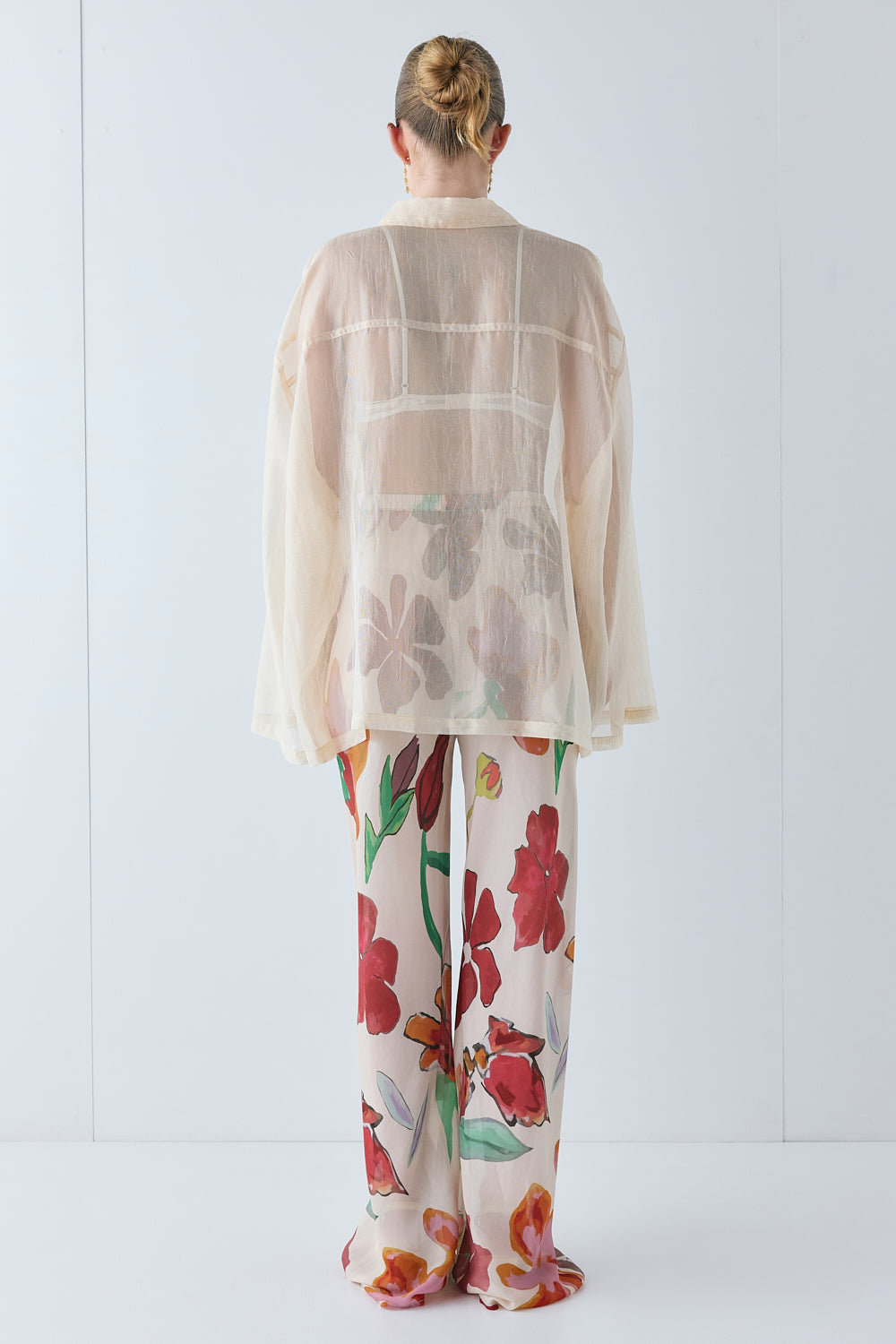 Remi Sheer Pants Poppy