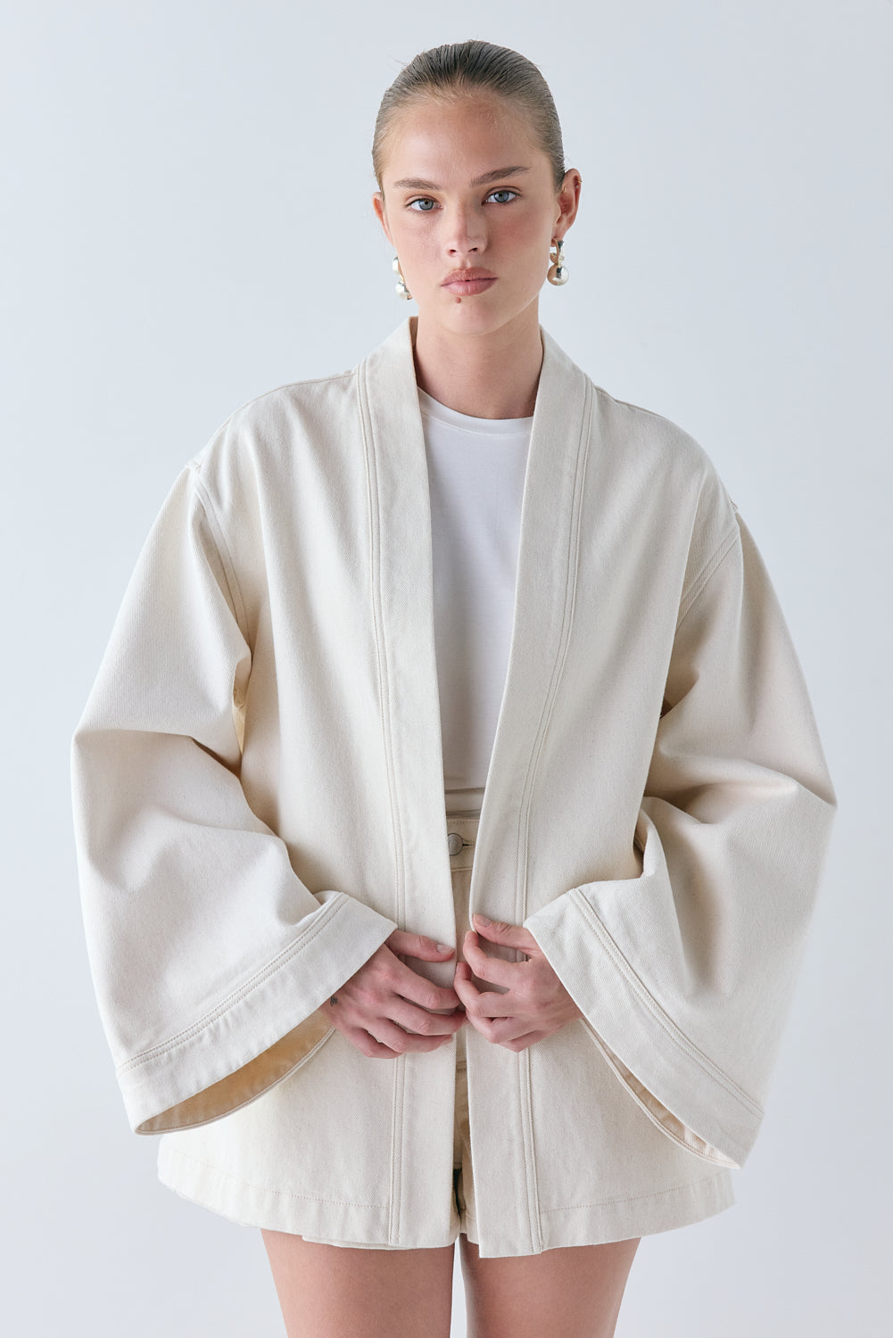 Una Denim Jacket Cream