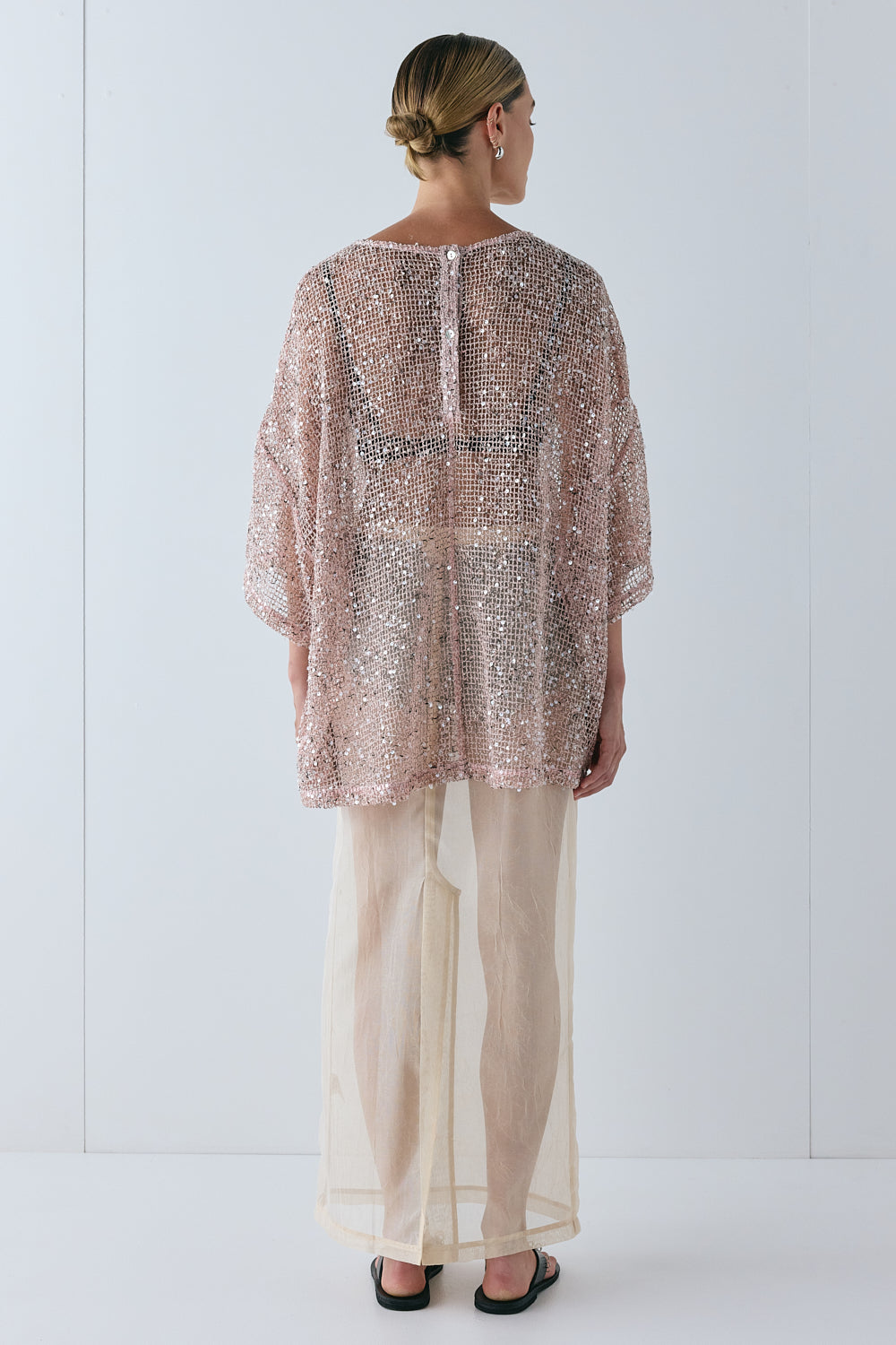 Arden Sequin Top Pink