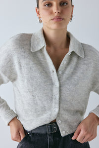 Avalon Knit Cardigan Grey Marle