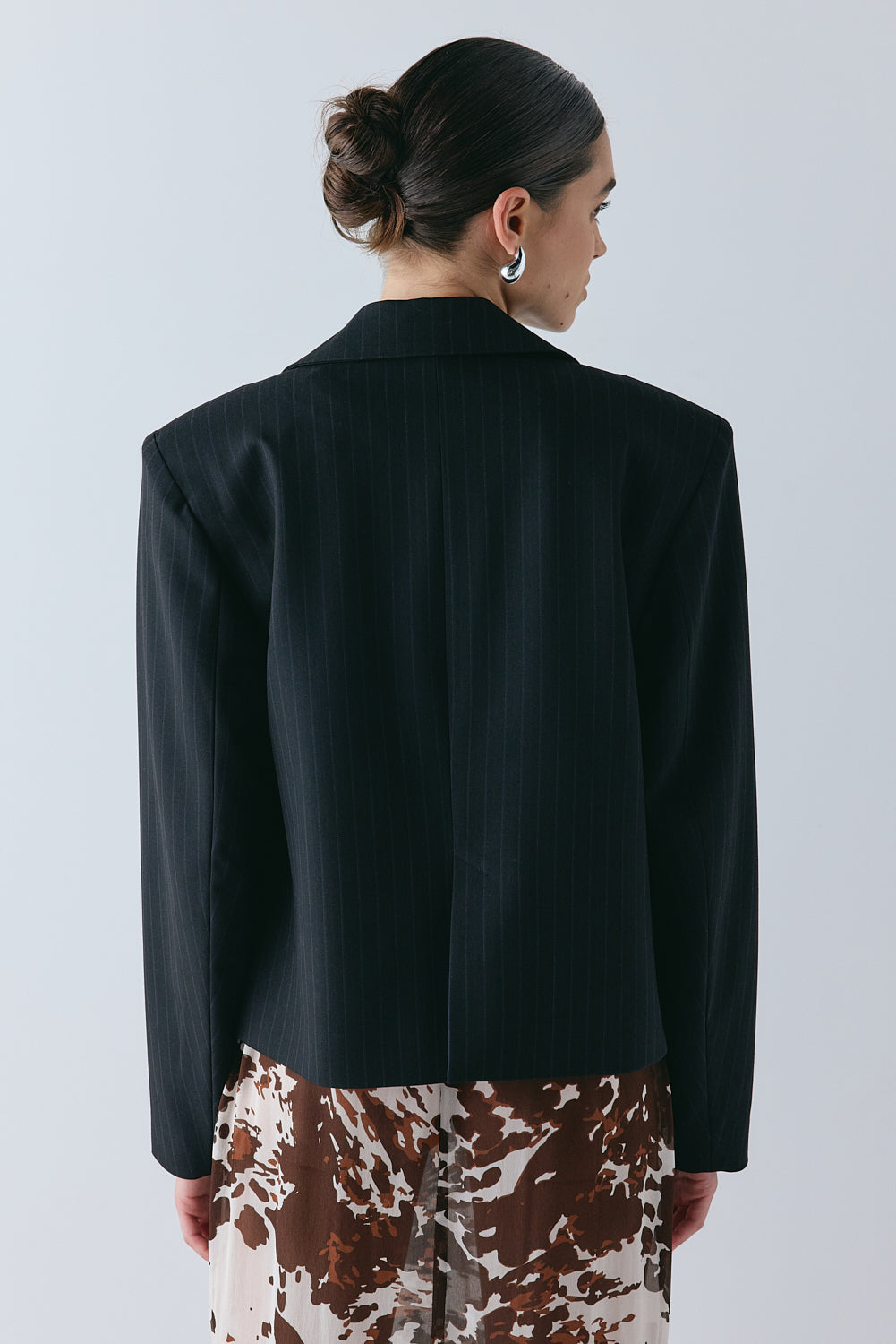 Sydney Blazer Black Pinstripe
