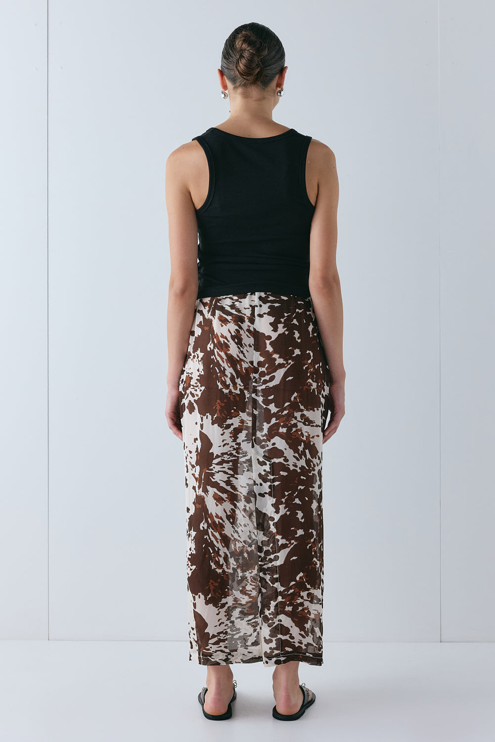 Devyn Sheer Midi Skirt Wildstock