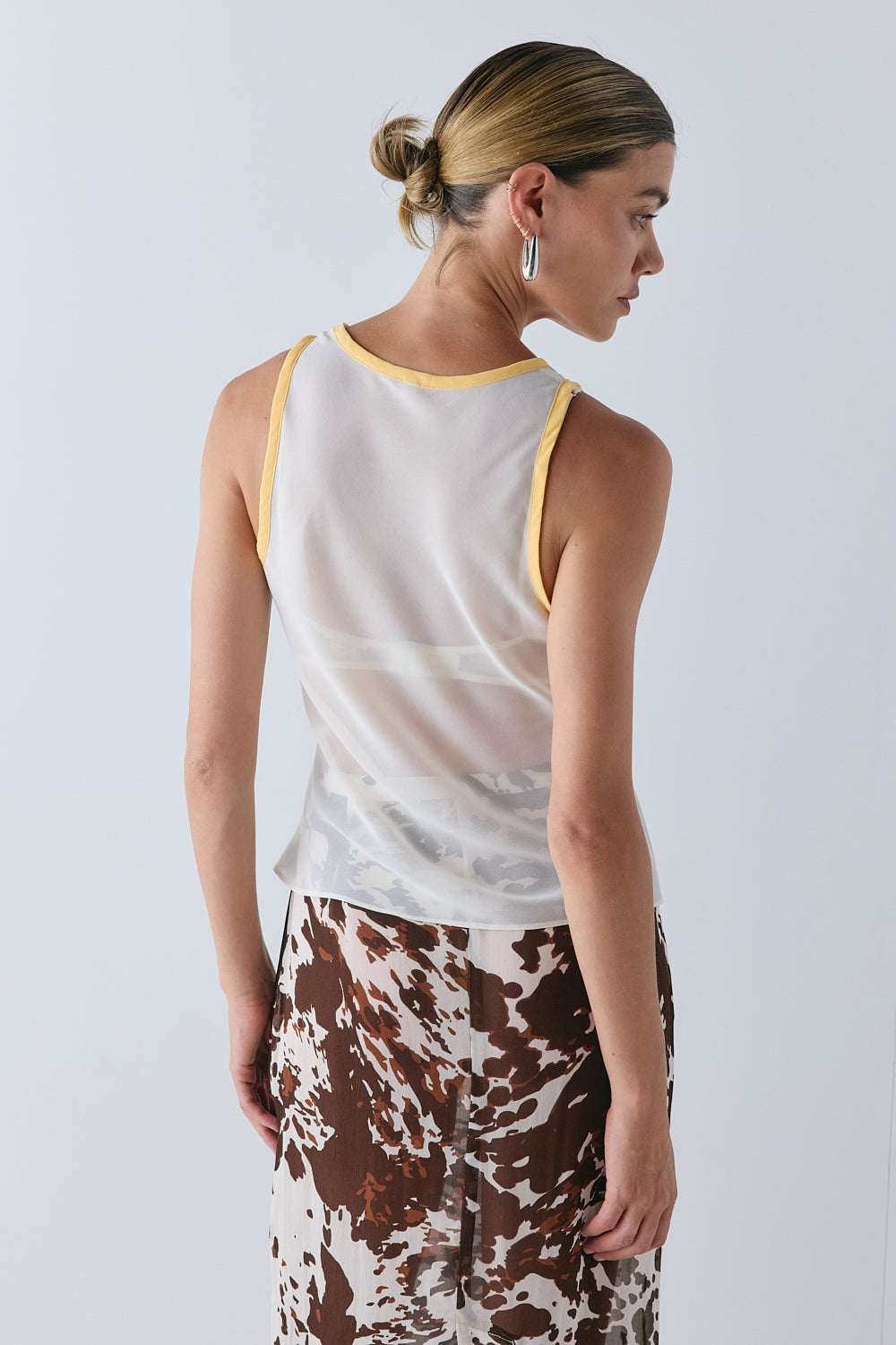 Pamela Sheer Top Cream