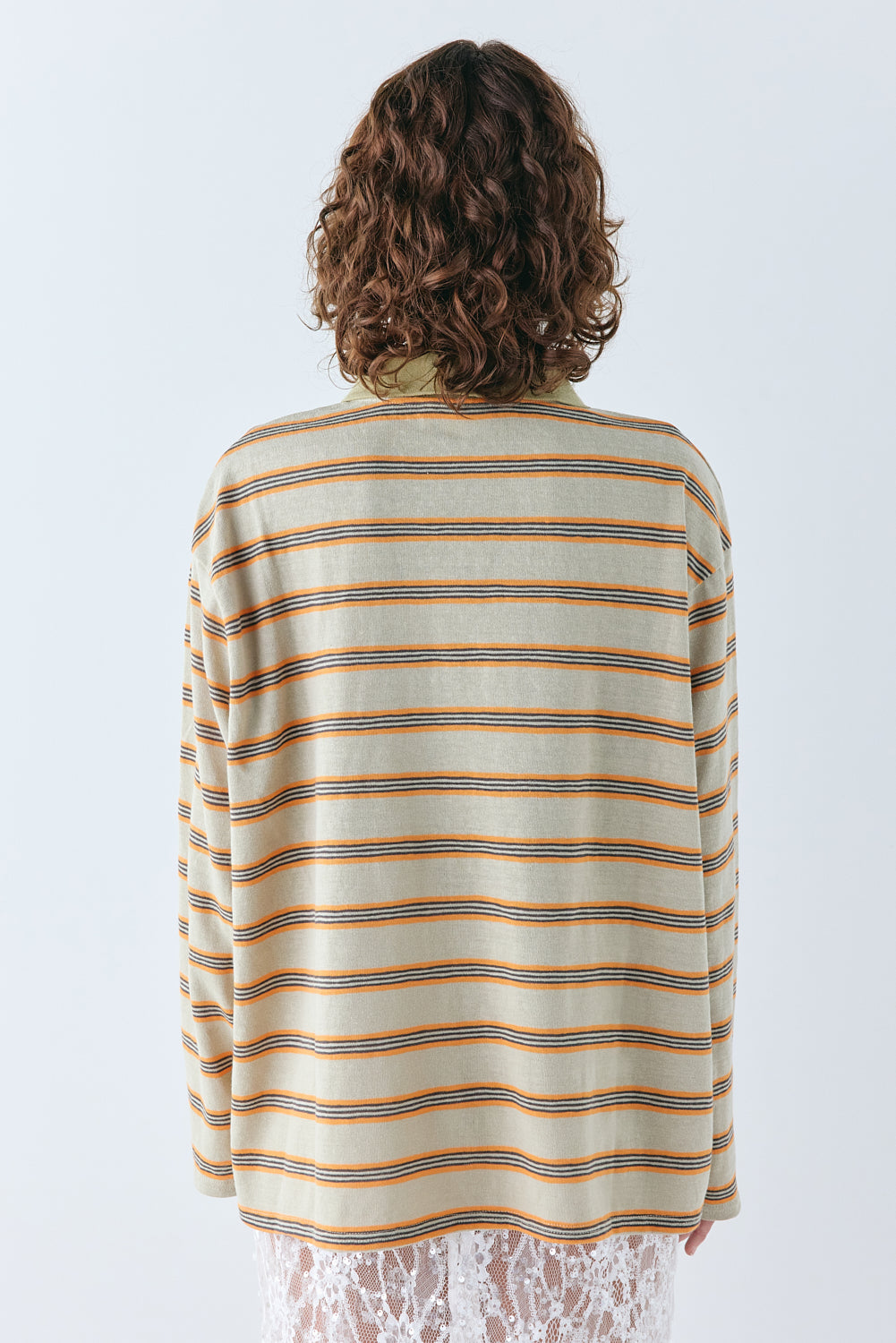 Kinsley Polo Orange Stripe