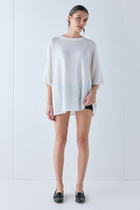 Willow Knit Tee Cream