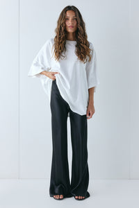 Rae Satin Pants Black