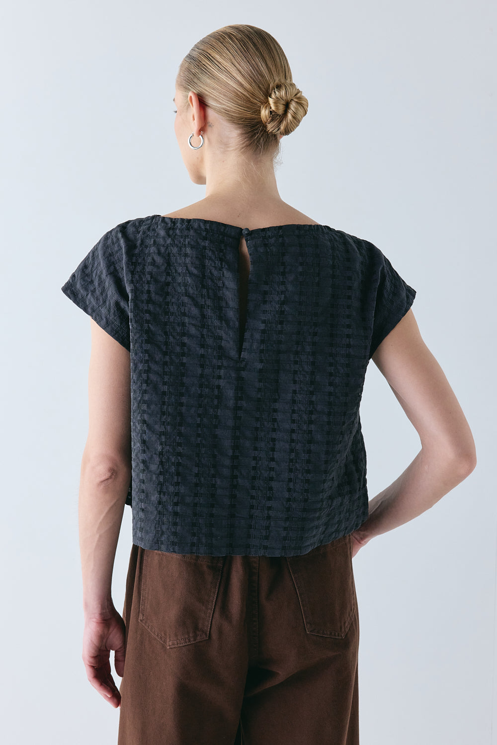 Nami Top Black Check