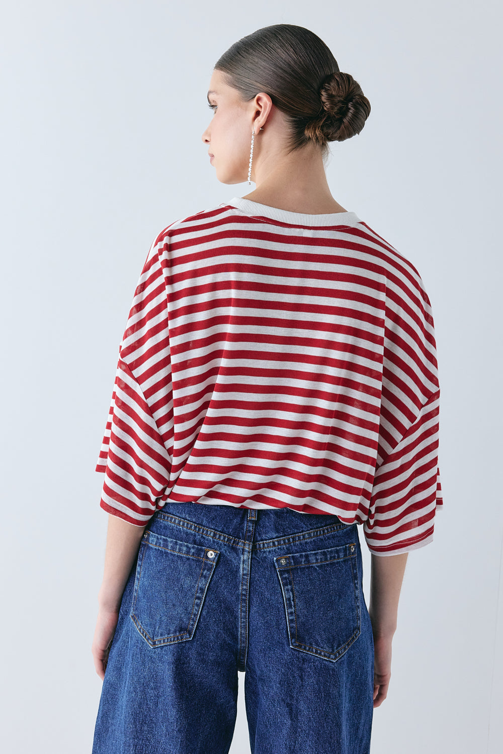 Willow Tee Cherry Stripe