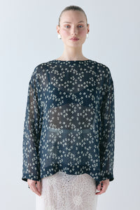 Ava Sheer Top Meadow