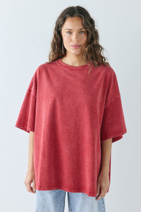 Willow Tee Chalk Red