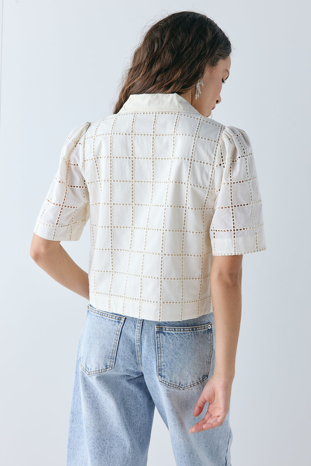 Romy Anglaise Shirt Cream