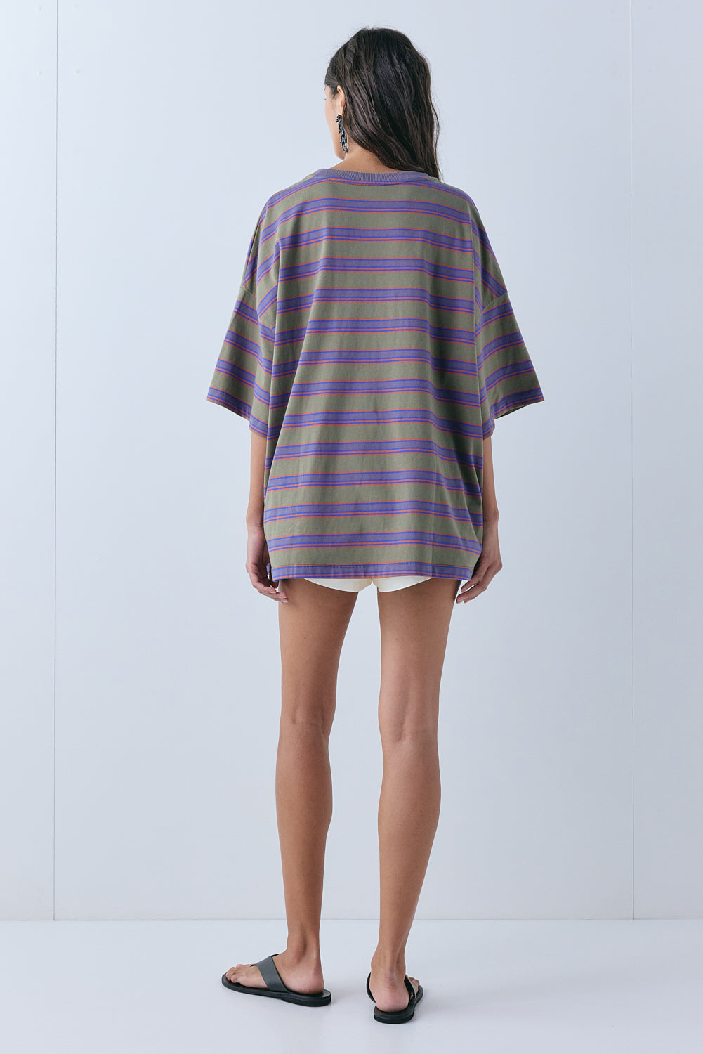 Willow Tee Indigo Stripe