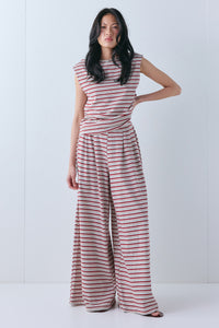 Lidia Pants Red Stripe