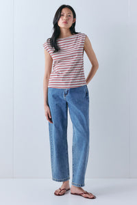 Joanna Top Red Stripe