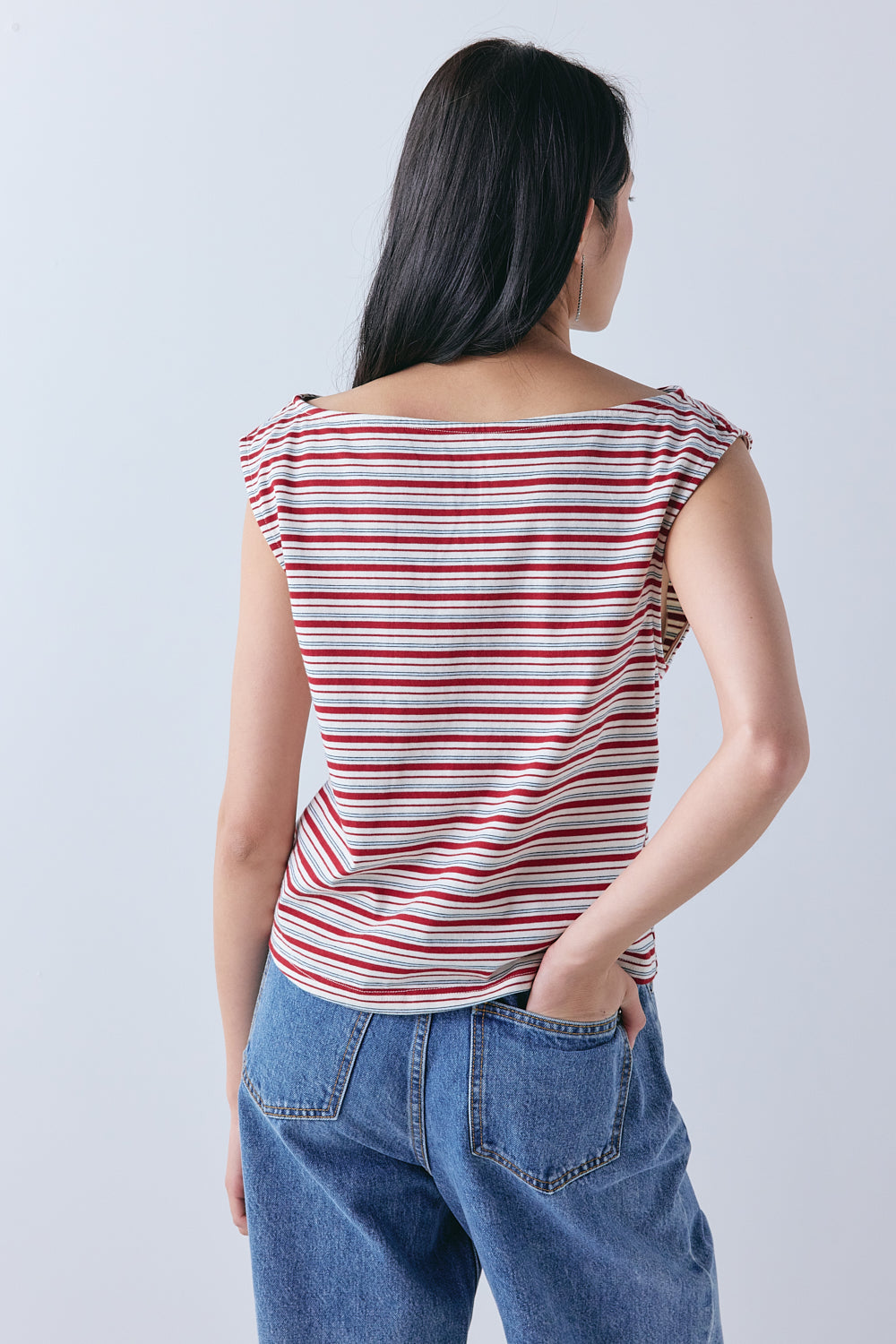 Joanna Top Red Stripe