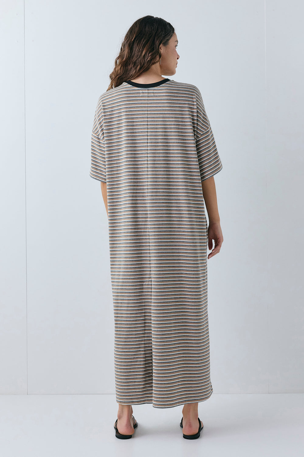 Willow Maxi Dress Tan Stripe