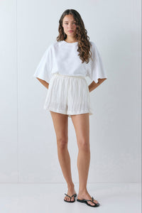 Annika Shorts Crinkle Cream