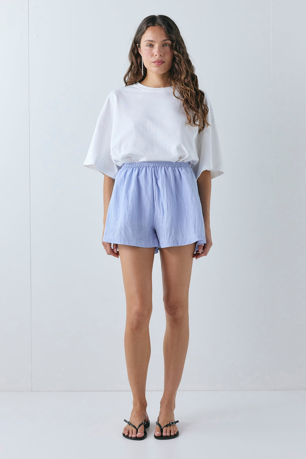 Annika Shorts Crinkle Blue
