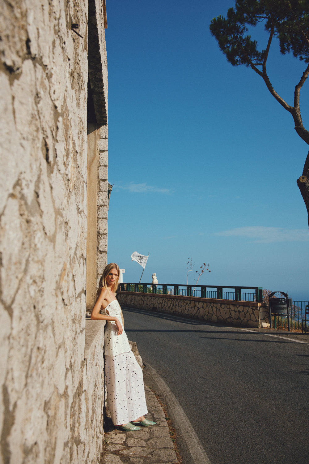 Skye Linen Pants Dot