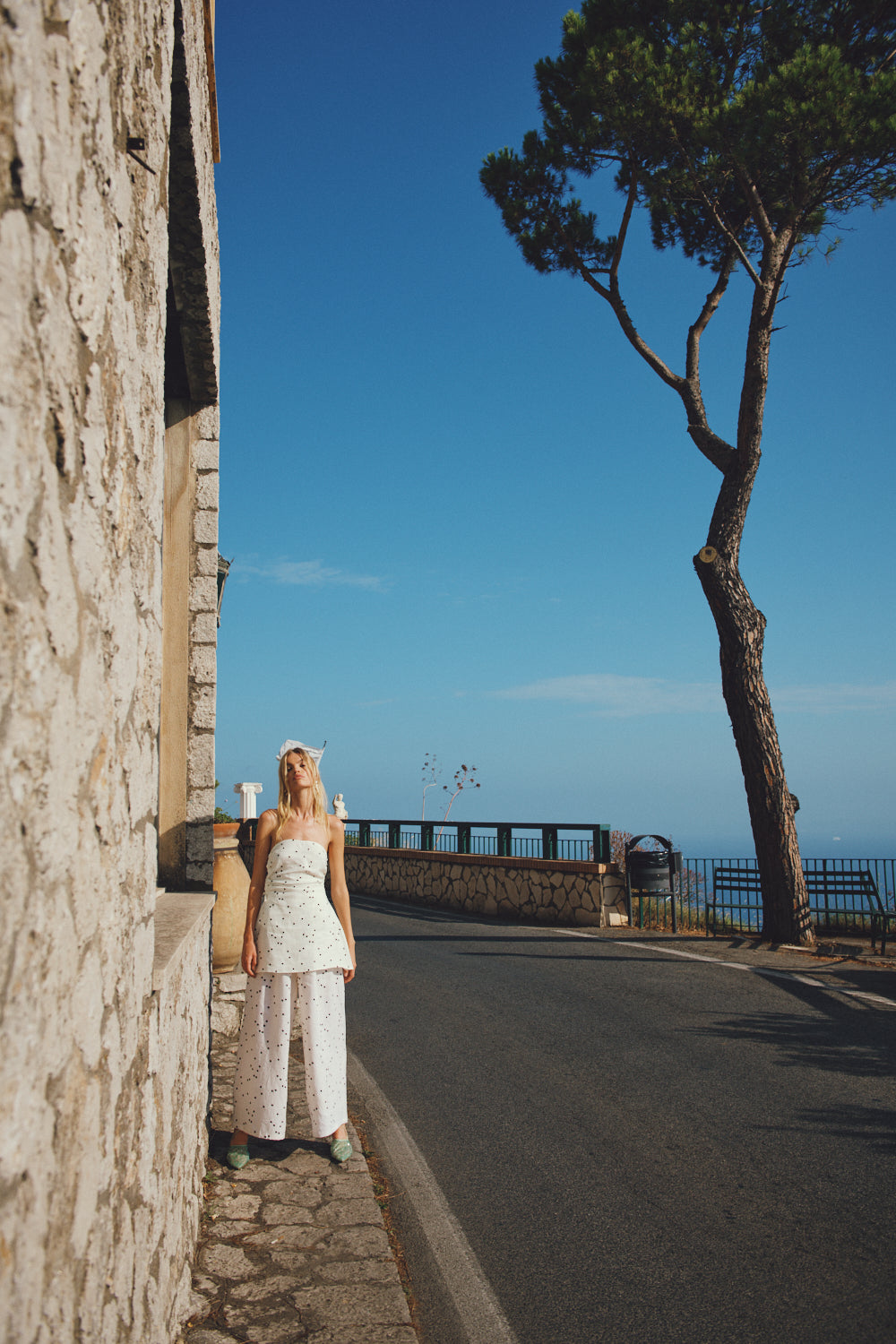 Skye Linen Pants Dot