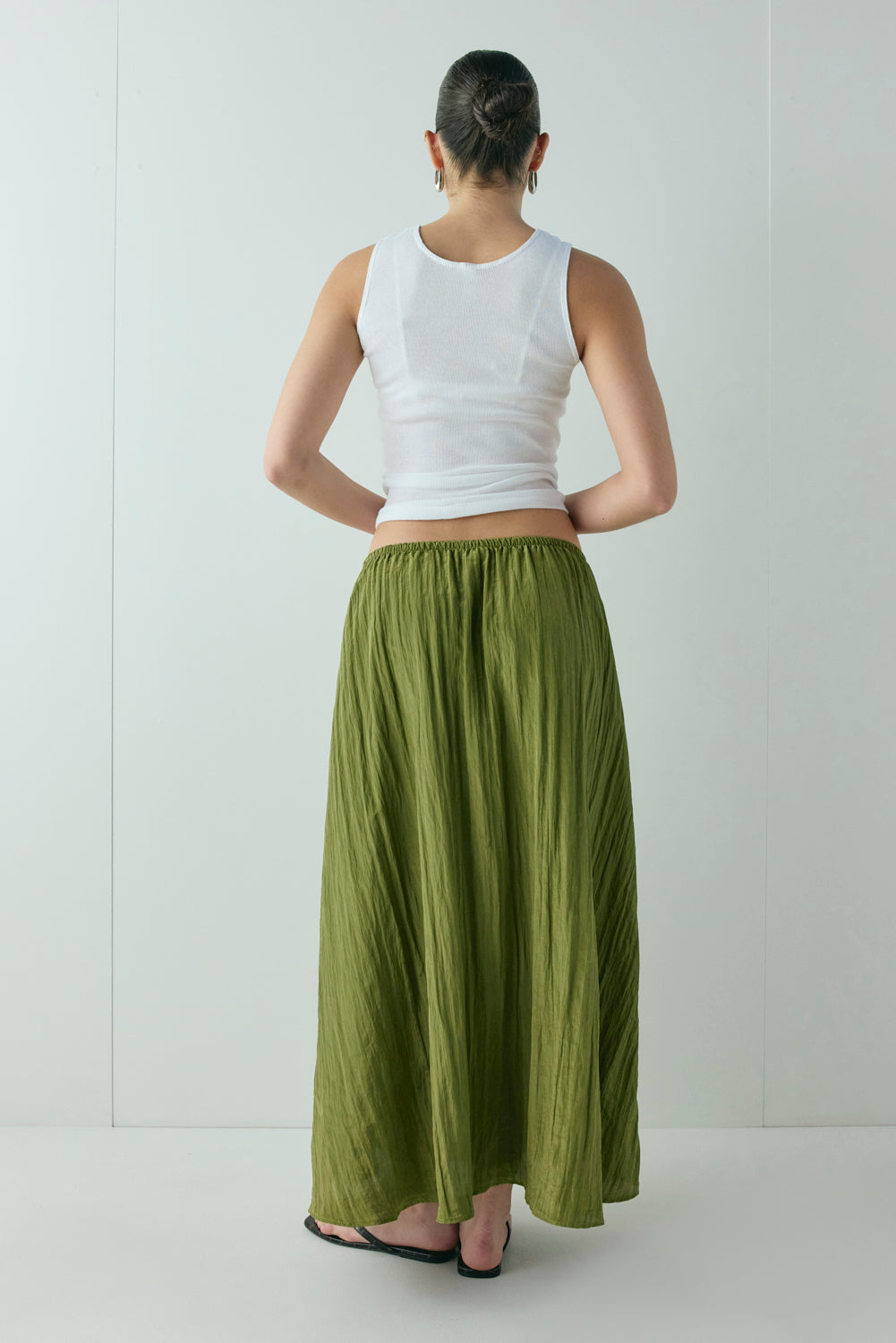 Solara Midi Skirt Olive