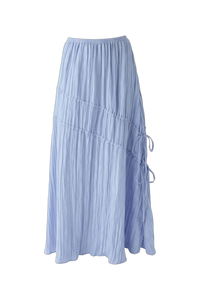 Elise Midi Skirt Crinkle Blue