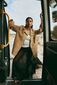 Preston Suede Jacket Camel