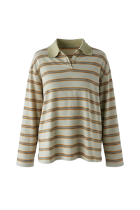 Kinsley Polo Orange Stripe