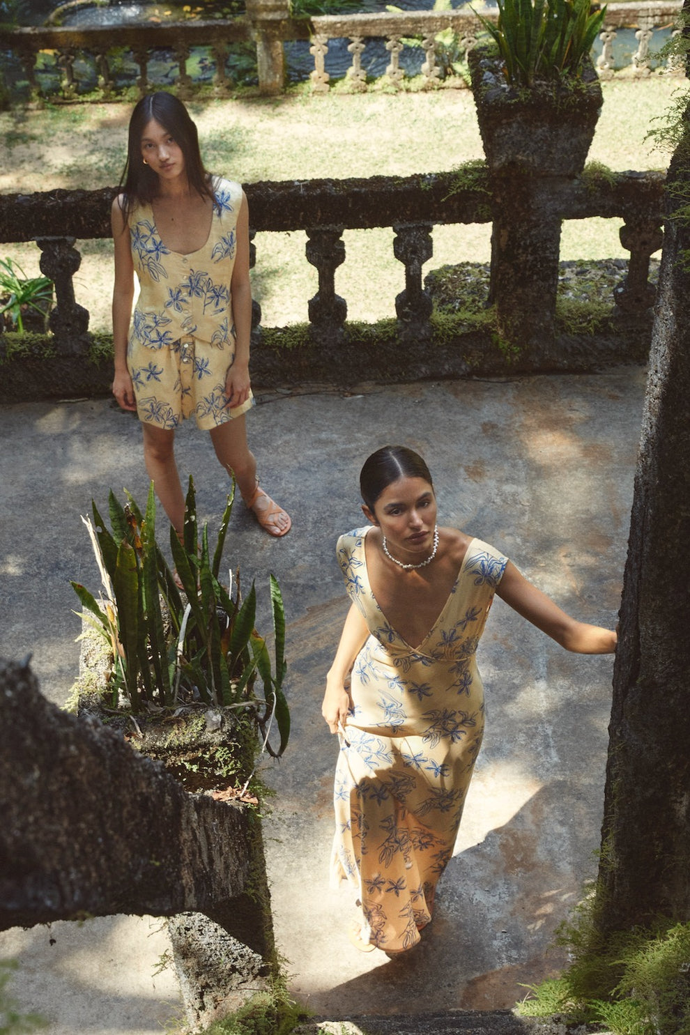 Sunlit Isle Bias Cut Maxi Dress Iris - Image 5