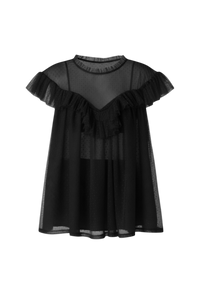 Viola Sheer Tunic Black