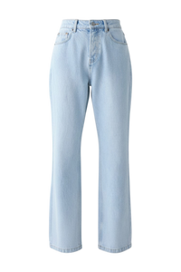 Franca High Rise Denim Jeans Washed Blue