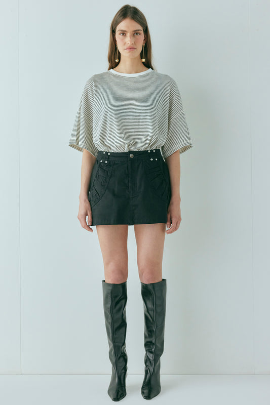 Cleo Mini Skirt Black - size:Holly:AU 8 / US 4