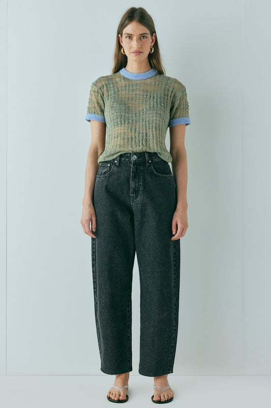 Lex Barrel Denim Jeans Washed Black - size:Natasha:AU 8 / US 4
