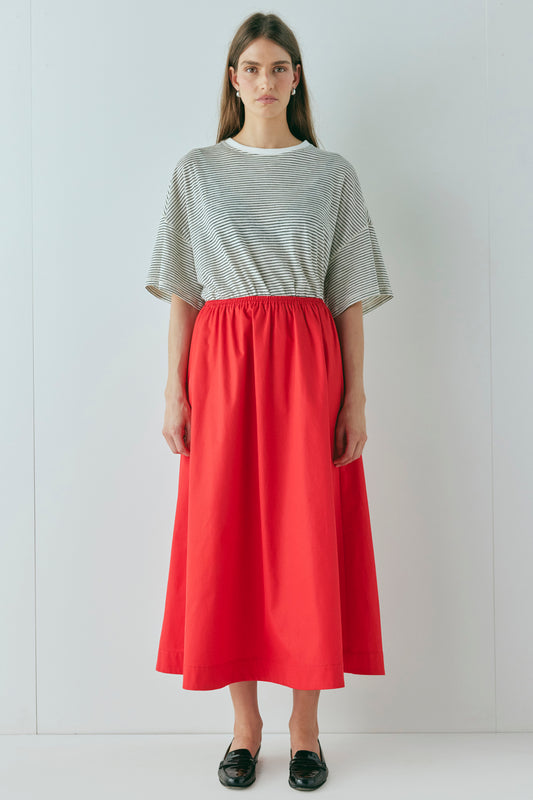 Ruby Midi Skirt Red - size:Holly:AU 8 / US 4